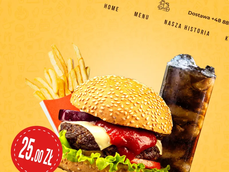 Burger House — szablon strony restauracji